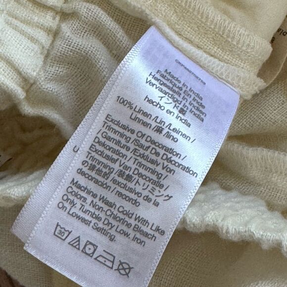 Madewell PASADENA TROPICALE FLORAL EMBROIDERED LINEN PULL-ON SHORTS XS - Picture 6 of 6